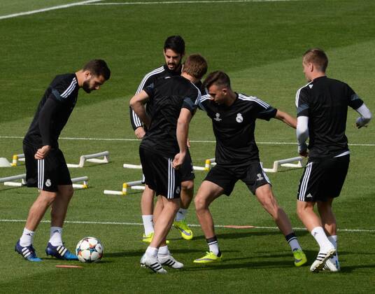 Fußball, Champions League, Training Real Madrid