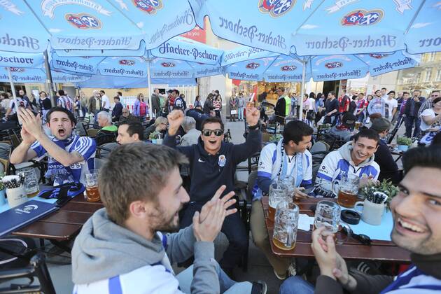 Fußball, Champions League, FC Porto-Fans in München