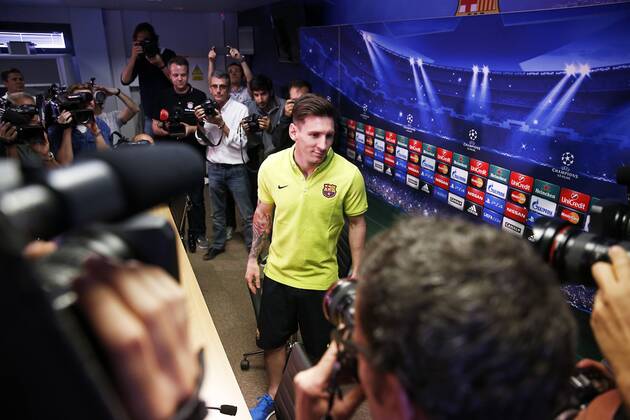 Fußball, Champions League, Pressekonferenz FC Barcelona