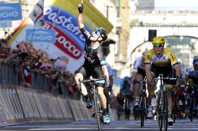 Cycling, Giro d Italia, Elia Viviani wins 2nd stage