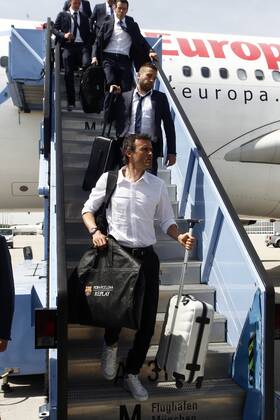 Fußball, Champions League, FC Barcelona am Flughafen