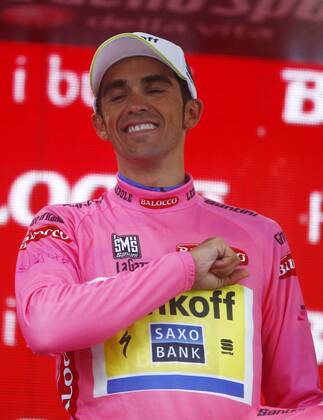Cycling, Giro dItalia, Alberto Contador still in the pink jersey after the 12th stage