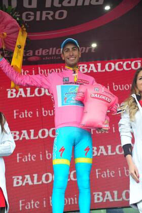 Cycling, Giro d Italia, 13th stage, Fabio Aru takes overall lead
