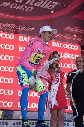 Cycling, Giro d Italia, Alberto Contador still in pink jersey after 17th stage