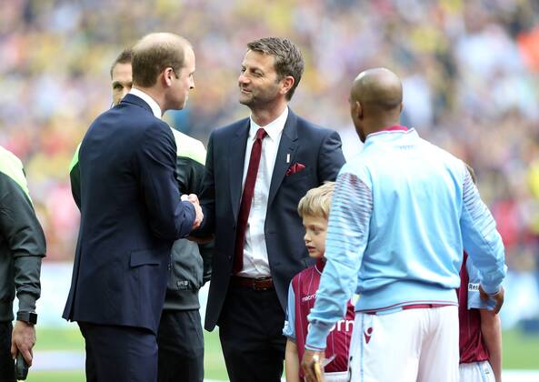 Football, England, FA Cup Final, Prince William welcomes Aston Villa