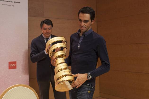 Cycling, Reception of Giro d Italia winner Alberto Contador in Madrid