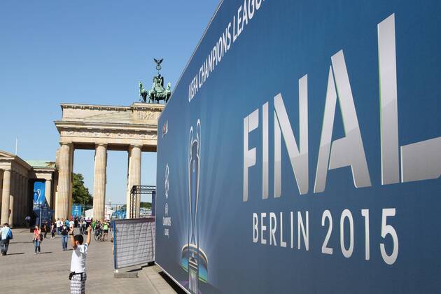 Fußball, Champions League Finale, Berlin am Tag vor dem Spiel