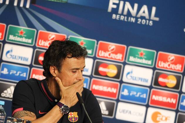 Fußball, Champions League Finale, Pressekonferenz FC Barcelona
