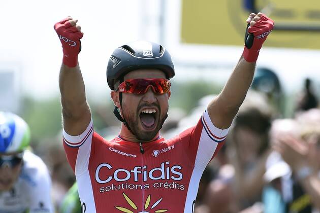 Cycling, Dauphine Libere, Nacer Bouhanni wins 2nd stage - Peter Kennaugh in yellow