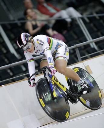 Cycling, German Track Cycling Championships in Berlin, Day 2, Women's 200m Sprint Qualification