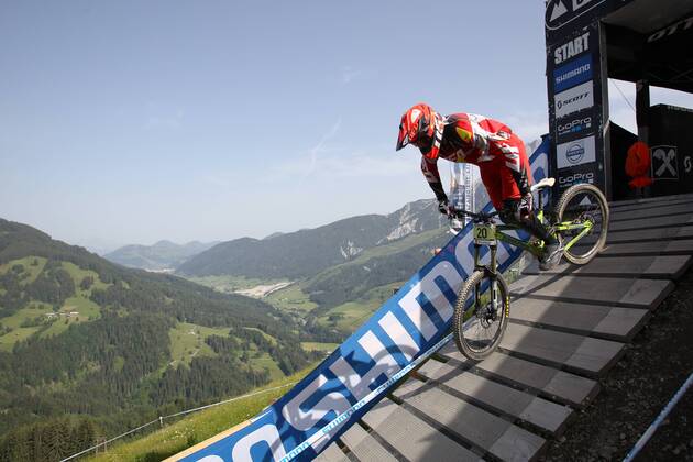 Cycling, Mountain Bike, World Cup in Leogang, Training