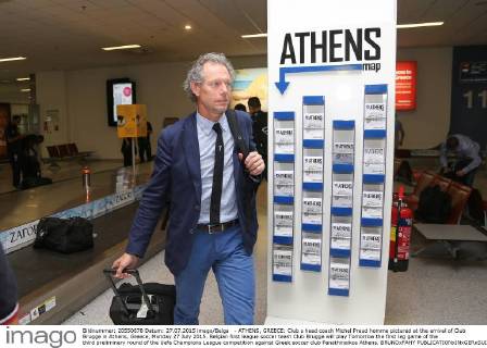 Fußball, Champions League Qualifikation, FC Brügge - Ankunft in Athen