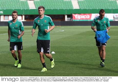 Fußball, Champions League Quali, Rapid Wien Training