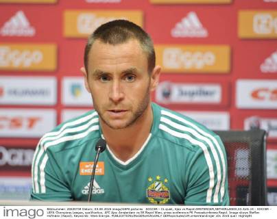 Fußball, Champions League Qualifikation, Rapid Wien Pressekonferenz
