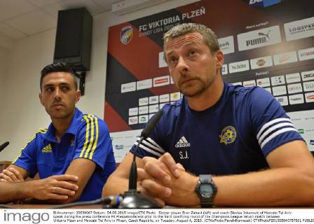 Fußball, Champions League Qualifikation, Maccabi Tel Aviv Pressekonferenz