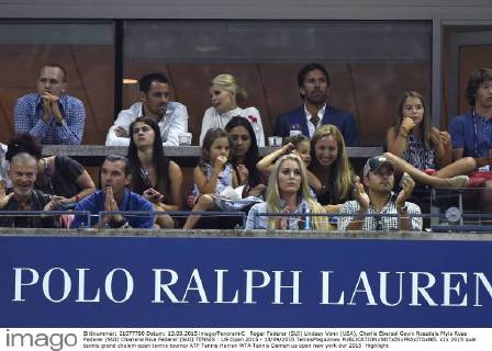 Tennis, US Open, Finale, Gavin Rossdale und Lidsey Vonn auf der Tribüne