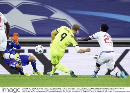 Fußball, Champions League, KAA Gent - Olympique Lyon