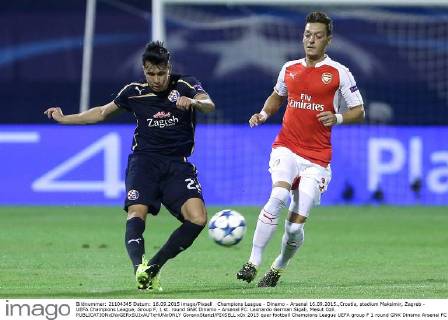Fußball, Champions League, Dinamo Zagreb besiegt FC Arsenal