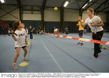 Tennis, Kim Clijsters organisiert ein Belgiens größte Tennisstunde