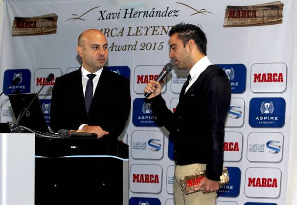Fußball, Xavi Hernandez bekommt Marca Leyenda Award