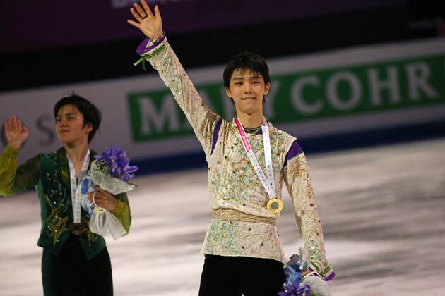 Eiskunstlaufen, ISU Final in Barcelona - Siegerehrungen