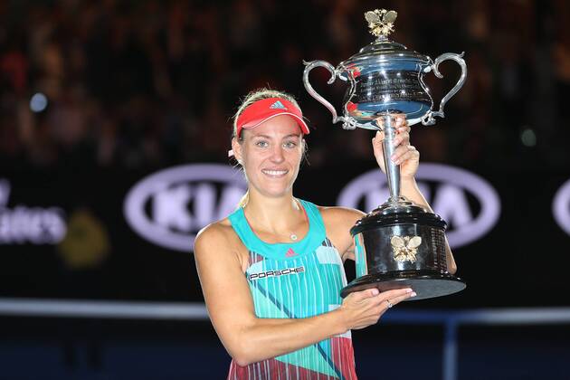 Tennis, Angelique Kerber gewinnt Australian Open, 10. Jahrestag am 30. Januar