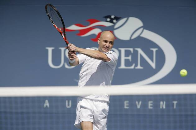 Tennis, Bewegender Abschied von Andre Agassi nach seinem Ausscheiden bei den US Open