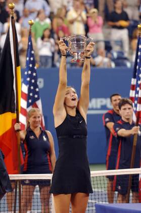 Tennis, US Open, Finale Damen, Maria Sharapova gewinnt gegen Justine Henin Hardenne