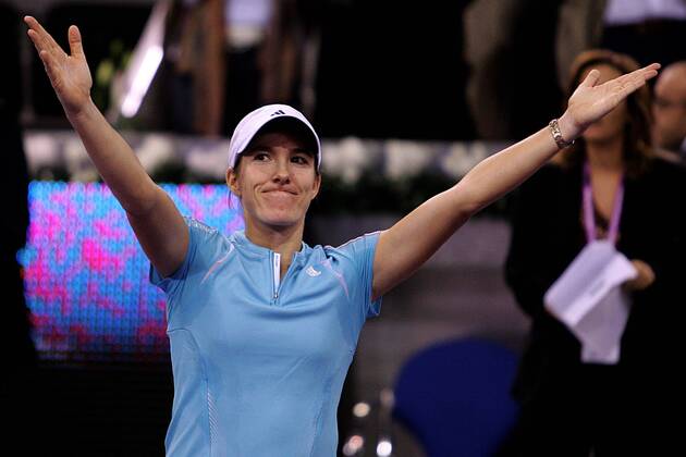 Tennis, WTA Masters Cup in Madrid, Justine Henin Hardenne gewinnt das Finale gegen Amelie Mauresmo