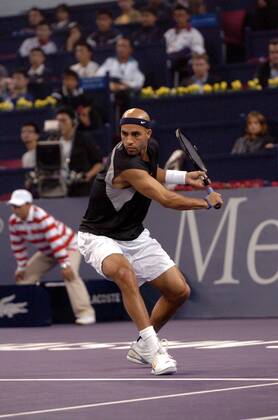 Tennis, ATP Masters Cup, James Blake gewinnt gegen Rafael Nadal