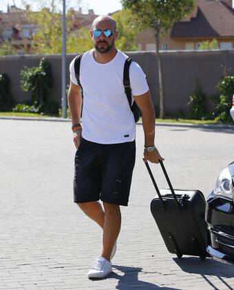 Football, Arrival National Team Spain in Madrid