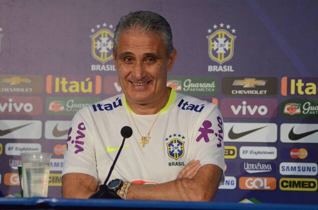 Football, World Cup Quali, PK National Team Brazil with Coach Tite