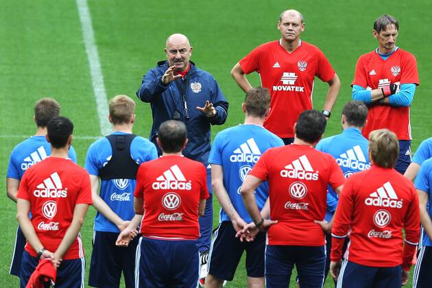 Football, Training National Team Russia in Krasnodar