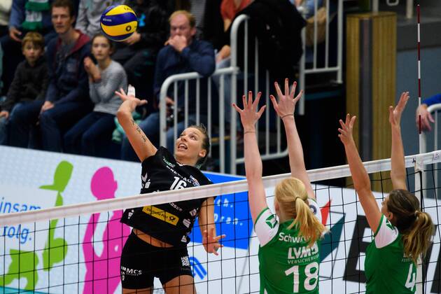 Volleyball, Women, 1. BL, USC Münster - Dresdner SC