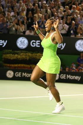 Tennis, Australian Open, Serena Williams gewinnt als zweite ungesetzte Spielerin einen Grand Slam-Titel, Sharapova im Finale chancenlos