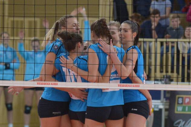 Volleyball, Women, 1. BL, VC Wiesbaden - Ladies in Black Aachen