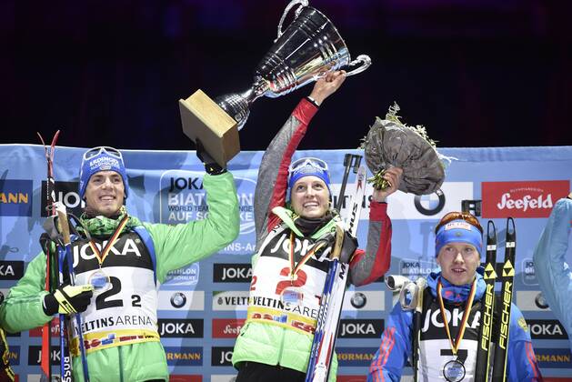 Biathlon, Siegerehrung World Team Challenge in Gelsenkirchen