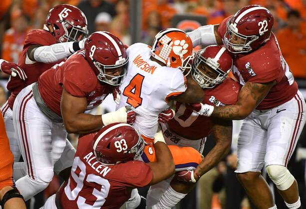 NCAA, American Football, National Championship Game, Clemson Tigers - Alabama Crimson