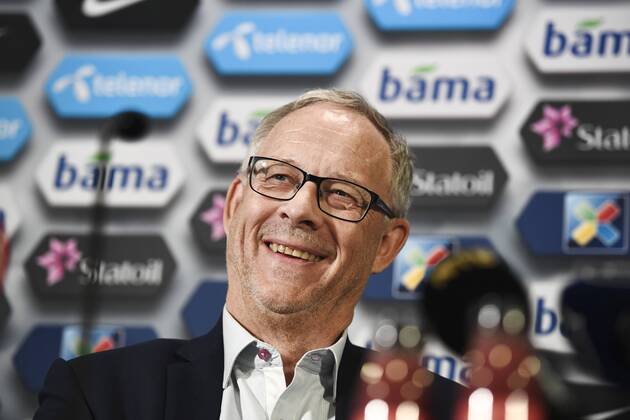Football, PK with Norway's new national coach Lars Lagerbäck