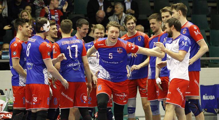 Volleyball, CEV Cup, United Volleys Rhein-Main - Lindemans Aalst
