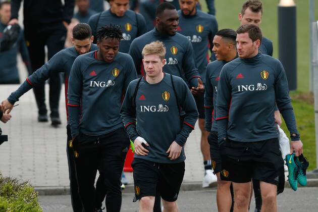 Football, Belgium National Team Training