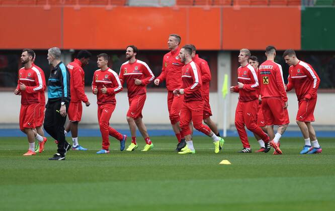 Football, Austria National Team Training