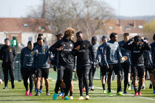 Football, Belgium National Team Training