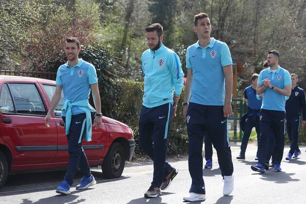 Football, National Team Croatia at the Team Hotel