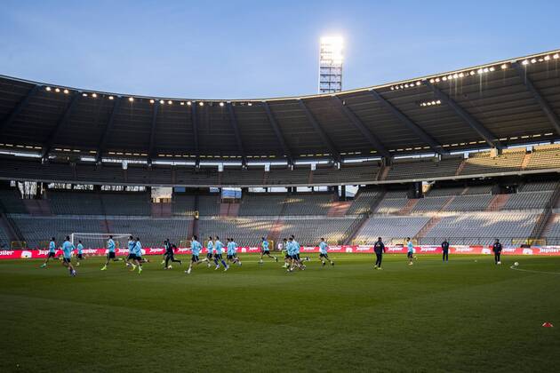 Football, World Cup Quali, Training National Team Greece in Brussels