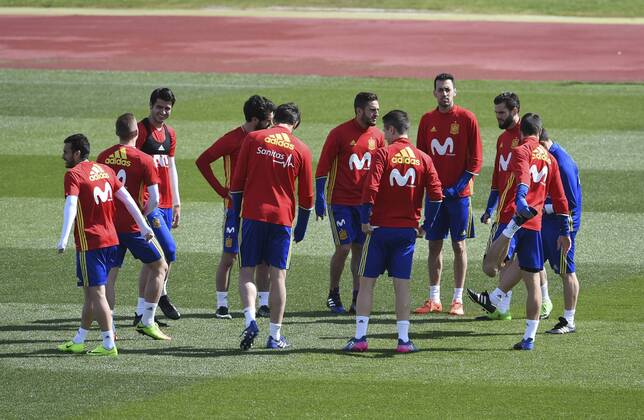 Football, Training National Team Spain in Madrid