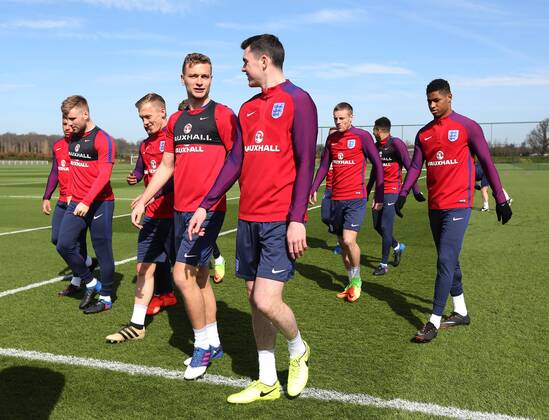 Football, World Cup Qualifier, England National Team Training
