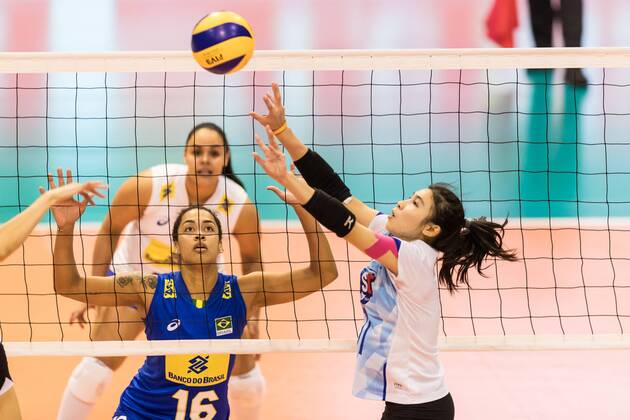 Volleyball, Women, Montreux Masters, Brazil - Thailand