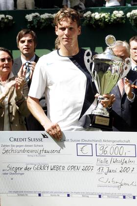 Tennis, ATP Tour, Tomas Berdych gewinnt die Gerry Weber Open in Halle Westfalen