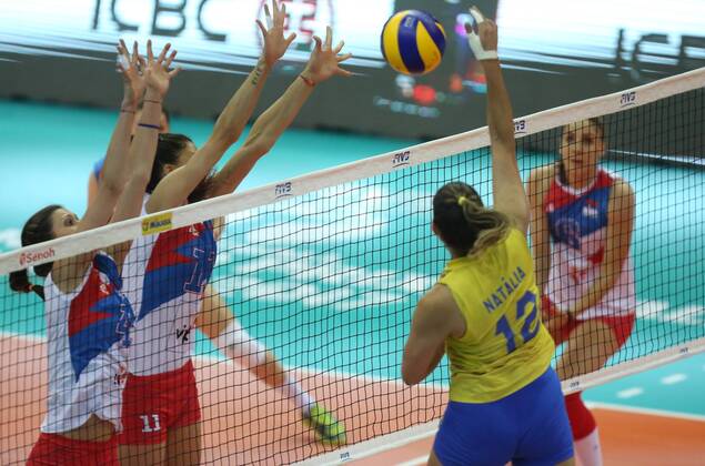 Volleyball, FIVB World Grand Prix Finals in Nanjing, Brazil - Serbia